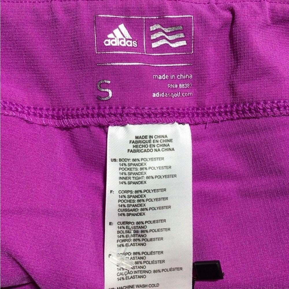 NWT Adidas Women's‎ Tour Geo Golf Skort Navy Purple Small - Picture 6 of 9